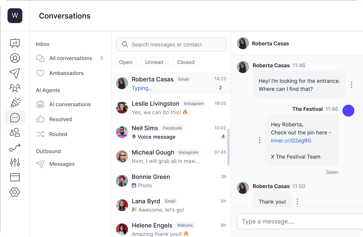 Respond instantly to  with AI Agents